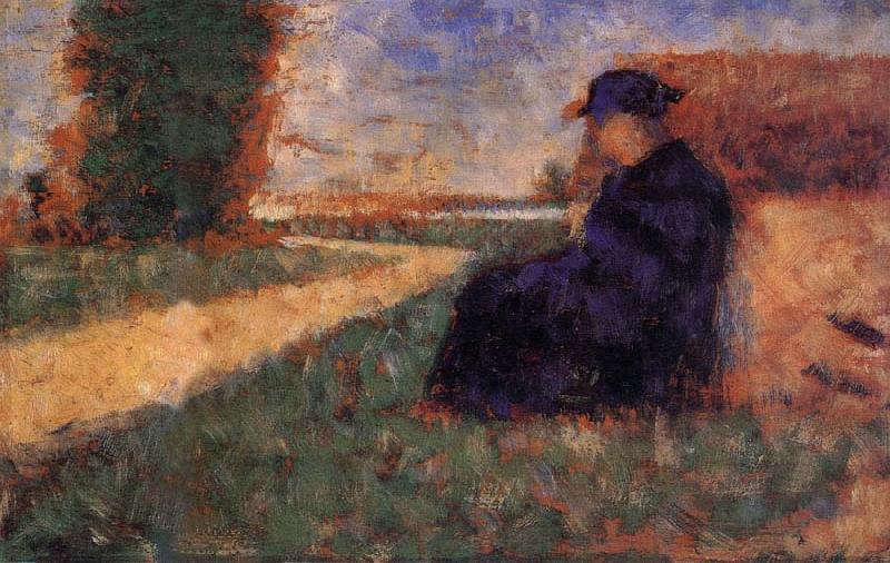Georges Seurat Personality in the Landscape oil painting picture